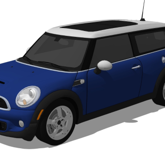 超精细汽车模型 迷你 Mini cooper